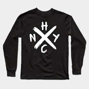 NYHC White Long Sleeve T-Shirt